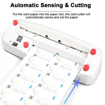 Electric Automatic Business Card Cutter Slitter Machine Paper Cutting Machine - Image 1 of 4