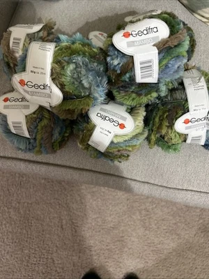 批量 8 件 SKEINS GEDIFRA MAMBO YARN 颜色 1962 批量 72 件 意大利制造 — 第 1/4 张图片