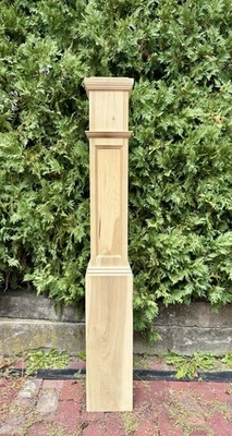 GRANDE Nuevo Antiguo Stock Estilo Victoriano Álamo Sólido/Pino Newel Post Arquitectura Foto 1 de 4