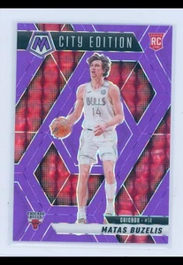 2024-25 Panini Mosaic MATAS BUZELIS City Edition Rookie FLUORESCENT PURPLE /125 - Bild 1 von 2