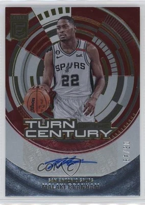 2023-24 Donruss Elite Turn of the Century Signatures Red /49 Malaki Branham Auto - Image 1 of 2