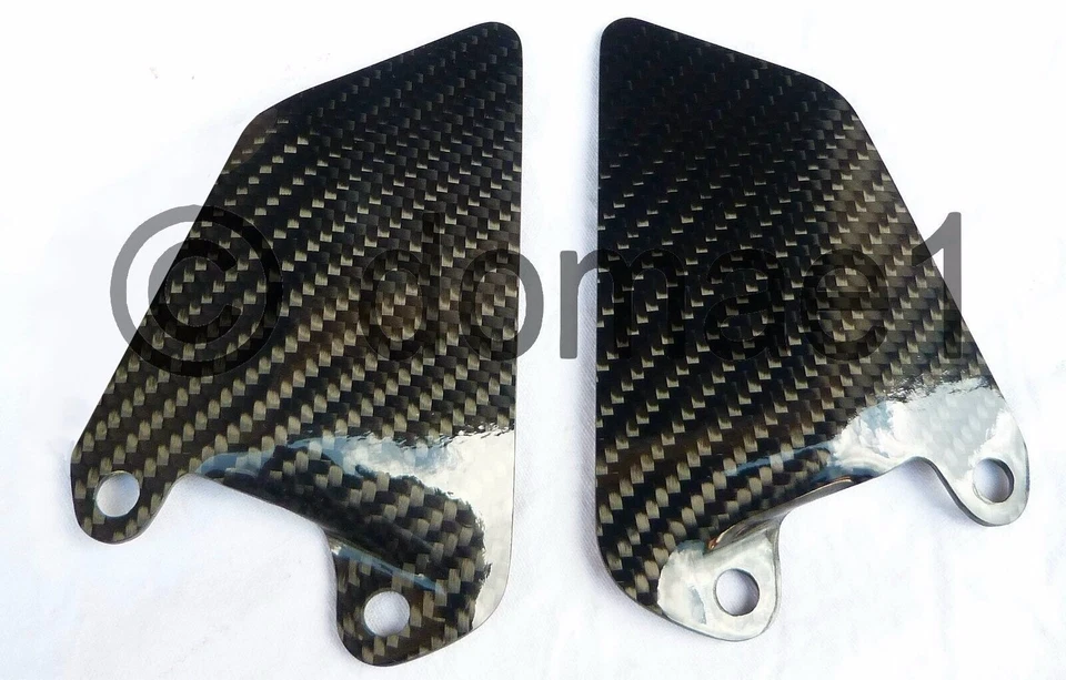 Ducati 750 800 900 1000 SS Supersport carbon heel guards driver front plates Foto 1 de 1