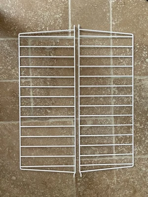 String Modular Shelving System Wall Panel  (H:75xD:30) - One Panel - White  - Image 1 of 4