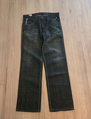 Parish Jeans Mens 34x32  Button Fly Dark Wash  Denim  - Image 1 of 4