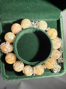 14.2mm beads Unique High Grade Thousands-Layer Phantom Quartz  Bracelet/Gift - Picture 1 of 18