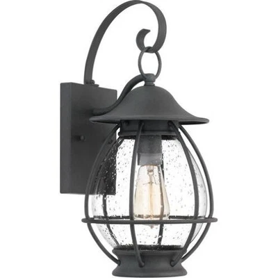 QUOIZEL BST8409MB  Boston Outdoor Wall Sconce 1-Light  Mottled Black - Image 1 of 3