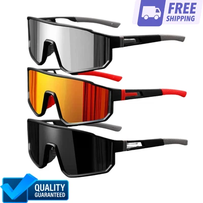 Мужские поляризованные велосипедные солнцезащитные очки цветные ветрозащитные очки мотоцикл спортзал подарок - Изображение 1 из 4