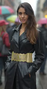 Women Gold Elastic Band Wide Fashion Belt Hip High Waist Silver Bling SEXY S M - Picture 1 of 24