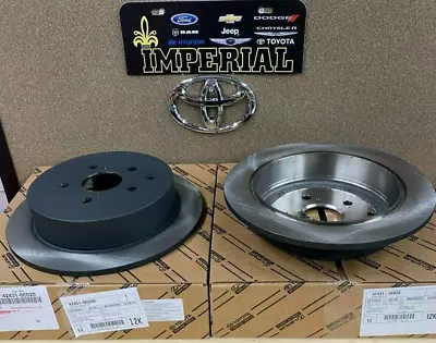 Toyota Sienna 2011-2019 nuevos rotores de freno de disco traseros cantidad 2 originales OEM Foto 1 de 4