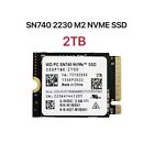 New WD PC SN740 1TB / 2TB 2230 M.2 NVME  SSD For Steam Deck ASUS ROG Dell Laptop