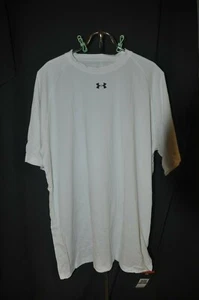 SHIRT-NEW -UNDER ARMOUR-MEN-HEATGEAR-UA TECH-WHITE-XL- - Bild 1 von 3