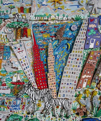 JAMES RIZZI * 3D IT`S A JUNGLE OUT THERE AUS 1986 * S/N GERAHMT ! TOP ANGEBOT ! - Bild 1 von 4