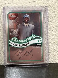 2003-04 Topps Chrome Carmelo Anthony Chromographs RC Certified Autograph Issue!! - Picture 1 of 5