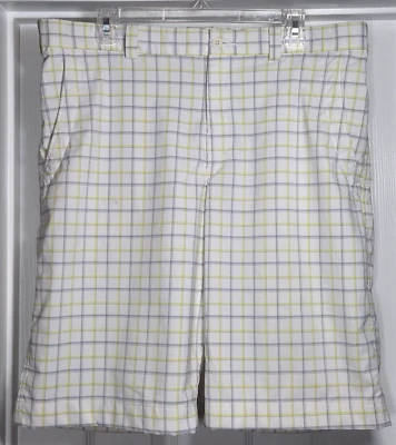 Pantalones Cortos de Golf Nike Para Hombre Talla 36 Tour Performance Amarillo Blanco Activo A Cuadros 381268 Foto 1 de 4
