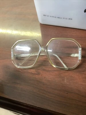 Vintage Glasses PRESCRIPTION Clear & White - Image 1 of 4