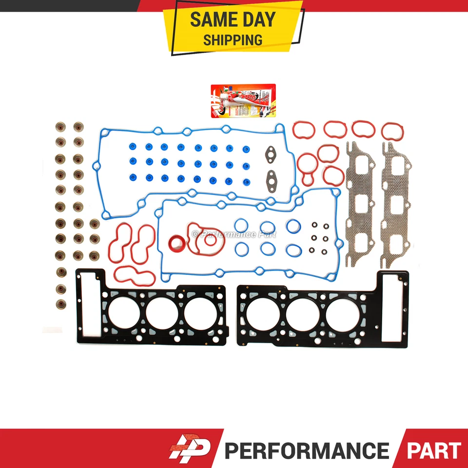 Juego de juntas de culata para 98-00 Dodge Intrepid Chrysler Concorde V6 2.7 DOHC VIN R Foto 1 de 4