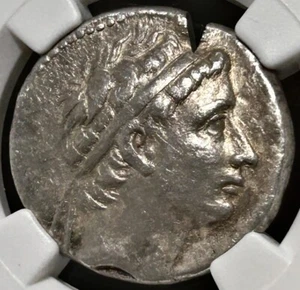 Seleucid Kingdom Seleucus II AR Tetradrachm 246-225 BC Apollo Arrow NGC Ch VF - Picture 1 of 4