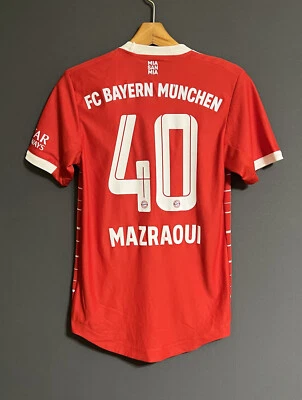 Mazraoui Bayern Munich Jersey 2023 Home Authentic Mens Soccer Shirt Adidas Sz XS - Imagem 1 de 4