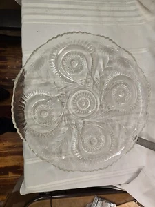 Vintage L.E. Smith Pinwheel & Slewed Horseshoe 22" Underplate - Picture 1 of 2