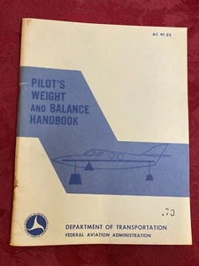 Manuale pesi e bilanciamento piloti vintage edizione 1969 - Foto 1 di 11