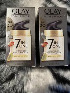 Olay Total Effects 7 In One Moisturizer with Sunscreen SPF 30 1.7oz ex 11/24 2pk - Picture 1 of 2