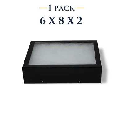 6 x 8 x 2 Riker Display Case Box for Collectibles Jewelry Arrowheads Fossil - Image 1 of 3