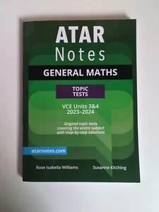 ATAR Notes VCE General Maths 3&4 Topic Tests (2023-2024) - Picture 1 of 3