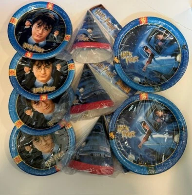 HARRY POTTER Cámara Secreta Cumpleaños Fiesta Platos y Sombreros 2 Tamaños de Plato Foto 1 de 4