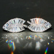 Gorgeous 925 Silver Stud Earrings Cubic Zirconia Jewelry for Women A Pair/set