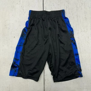Ultra Performance Black Blue Print Drawstring Athletic Boys Shorts Boys Size 6 - Picture 1 of 8