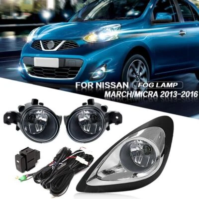 Luces antiniebla de parachoques luces de conducción para Nissan March/Micra 2013-2016 derecha e izquierda Foto 1 de 4