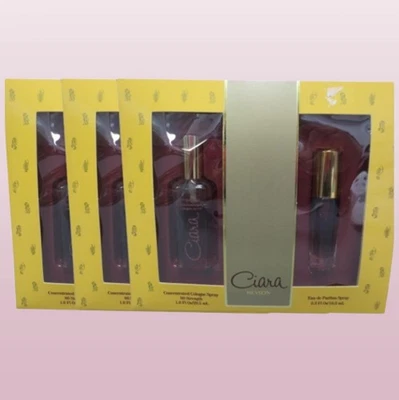 REVLON CIARA SPRAY DE COLONIA CONCENTRADA 80 & EAU DE PARFUM NUEVO CON ETIQUETAS JUEGO DE REGALO DE 3 Foto 1 de 4