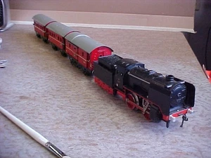 Rare U.S. Zone Germany Fleischmann O Gauge Clockwork F325 GFN 0-4-0 Tinplate Set - Picture 1 of 24