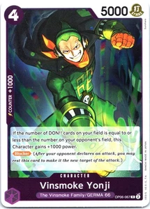 Vinsmoke Yonji OP06-067 Wings of the Captain - English R NM Foil - Picture 1 of 2