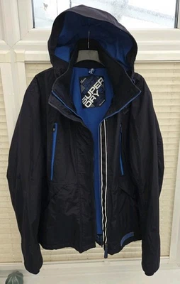 Men's XXXL 3XL Superdry Navy Blue Windattacker Jacket. Great Clean Condition. - Image 1 of 4