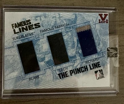 ITG SUPERLATIVES PUNCH LINE 1/1 ROCKET RICHARD GU CANADIENS JERSEY TOE BLAKE - Image 1 of 3