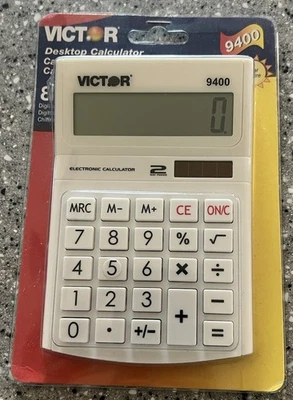 Victor 9400 Solar 8 Digit Desktop Calculator. Large Display. Dual Powered. - Image 1 of 4