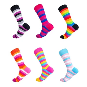 Calcetines Orgullo LGBT Rayas Arco Iris Rayas LGBTQIA Asexual Gay Talla M Reino Unido 4-8 - Imagen 1 de 15