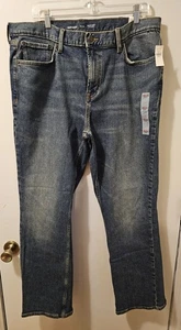 Old Navy Bootcut Jeans Blau Denim Herren Größe 38x32 Neu mit Etikett - Bild 1 von 12