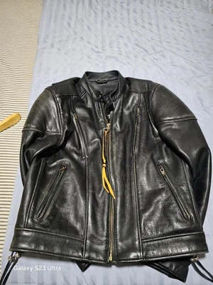 Frontier Leather MC jacket, L. - Image 1 of 3