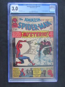1964 - AMAZING SPIDER-MAN #13 - SILVER AGE KEY - 1ST APPEARANCE OF MYSTERIO!!! - Picture 1 of 3