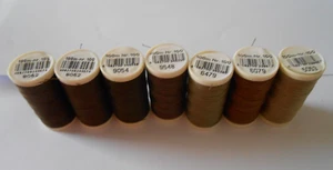 Coats Duet Sewing Thread Pack of 7 Browns - Picture 1 of 1