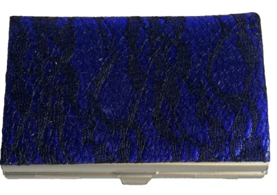 Blue Profusion Eye Shadow Palette 12 Shimmer Shades Mirror - Business Card Case - Image 1 of 2