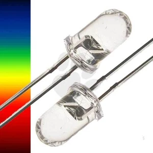 50x 15x 5mm LEDS WHITE RED GREEN ICE BLUE UV IR PINK AMBER CYAN WARM COOL RGB - Bild 1 von 15