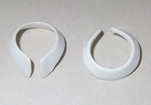 17545, pañuelo para el cuello, cuello alto, abierto, oficial, blanco - Imagen 1 de 5
