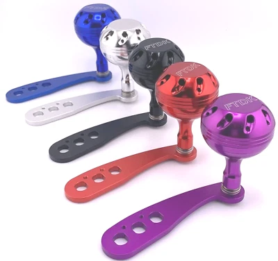 F T CUSTOM Power FT Custom 41mm Knob And 3.75''Blank For Penn 500 505 112H 140 Fishing Reel