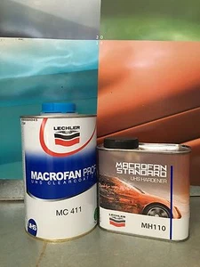 VERNICE TRASPARENTE BICOMPONENTE MACROFAN LT1 MC411 - MH110 LECHLER AUTO E MOTO - Picture 1 of 1