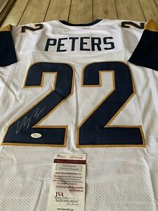 Marcus Peters Autographed/Signed Jersey JSA COA Los Angeles Rams LA