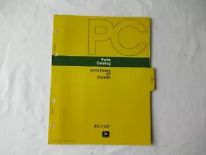 1976 John Deere 27 forklift parts catalog PC-1107 - Picture 1 of 3