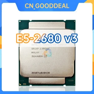Intel Xeon E5-2680v3 SR1XP 2.5GHz 12C / 24T 30MB 120W LGA2011-3 CPU Processor - Picture 1 of 1
